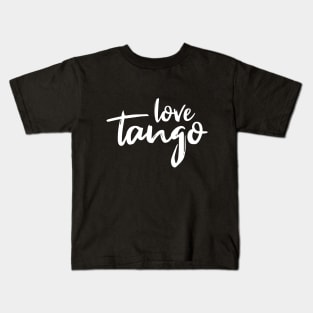 Love Tango White by PK.digart Kids T-Shirt